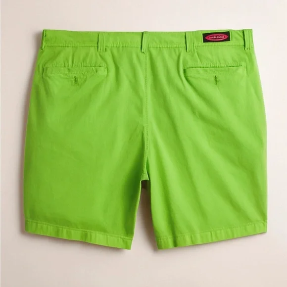 Vineyard Vines Lime Green Flat Front Shorts - Picture 4 of 4